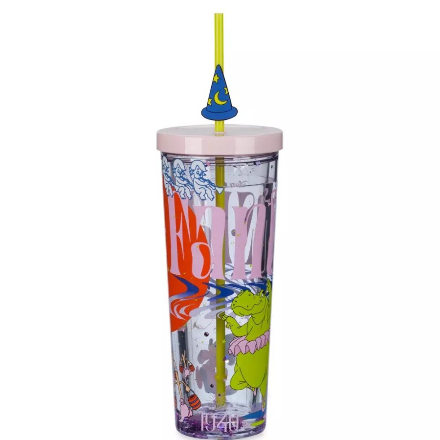 Hogar Disney Tazas, Vasos Y Cantimploras | Vaso Con Pajita Fantasia, Disney Store