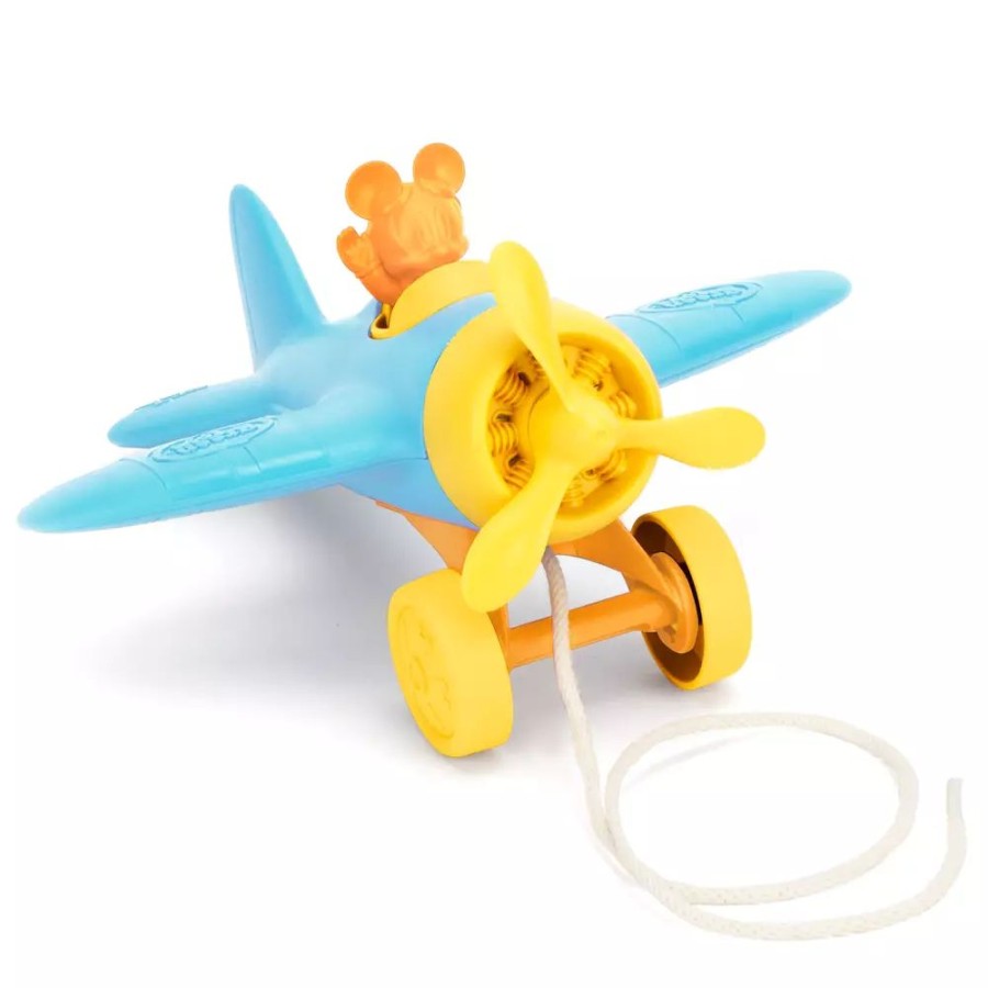 Juguetes Y Disfraces Disney Sets De Figuras | Green Toys Juguete Arrastre Avion Mickey Mouse