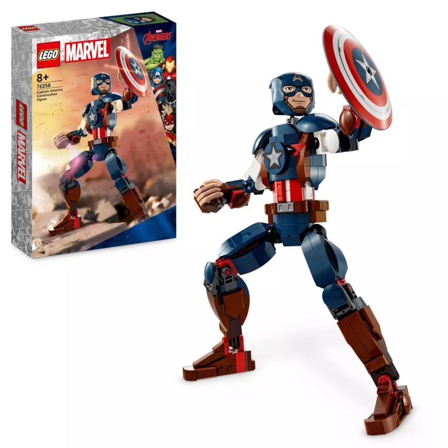 Juguetes Y Disfraces Disney Lego | Lego Marvel Figura Construccion Capitan America