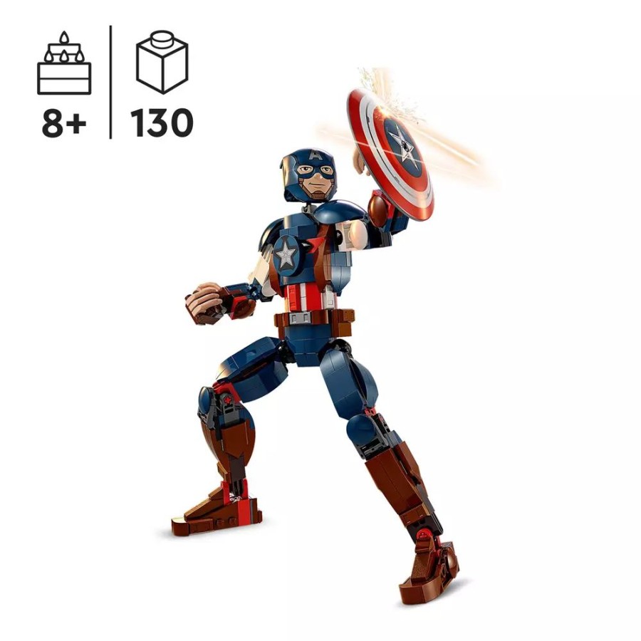 Juguetes Y Disfraces Disney Lego | Lego Marvel Figura Construccion Capitan America