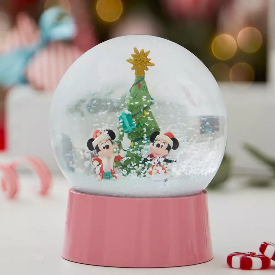 Hogar Disney Accesorios Para El Hogar | Bola Nieve Festiva Mickey Y Minnie