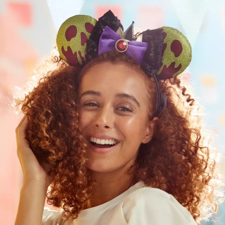 Moda Disney Accesorios Y Complementos De Mujer | Diadema Orejas Reina Malvada Para Adultos, Blancanieves Y Los Siete Enanitos