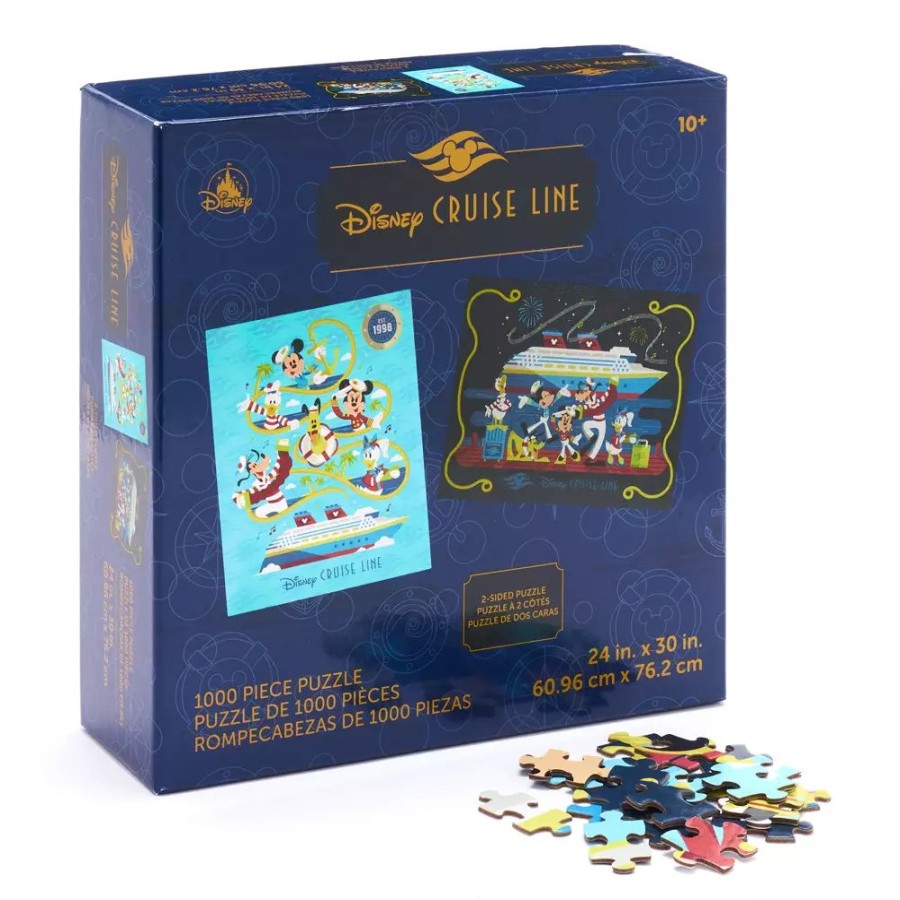 Juguetes Y Disfraces Disney Juegos Y Puzzles | Puzle Doble Cara Mickey Y Sus Amigos, Disney Cruise Line, Disney Store (1.000 Piezas)