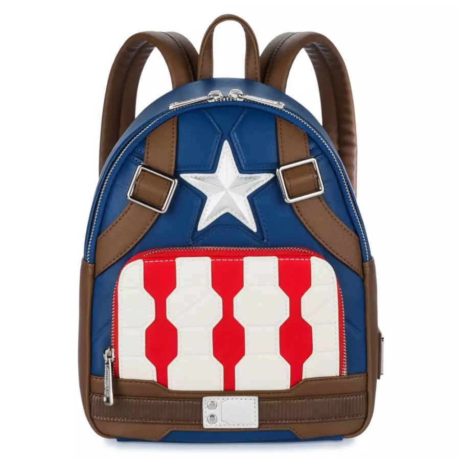 Moda Disney Accesorios Y Complementos De Mujer | Loungefly Minimochila Capitan America