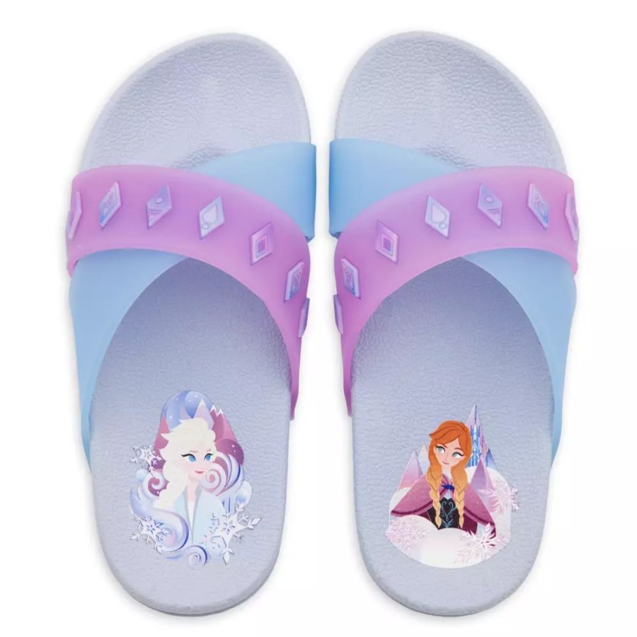 Moda Disney Accesorios Para Ninos | Chanclas Infantiles Anna Y Elsa, Frozen