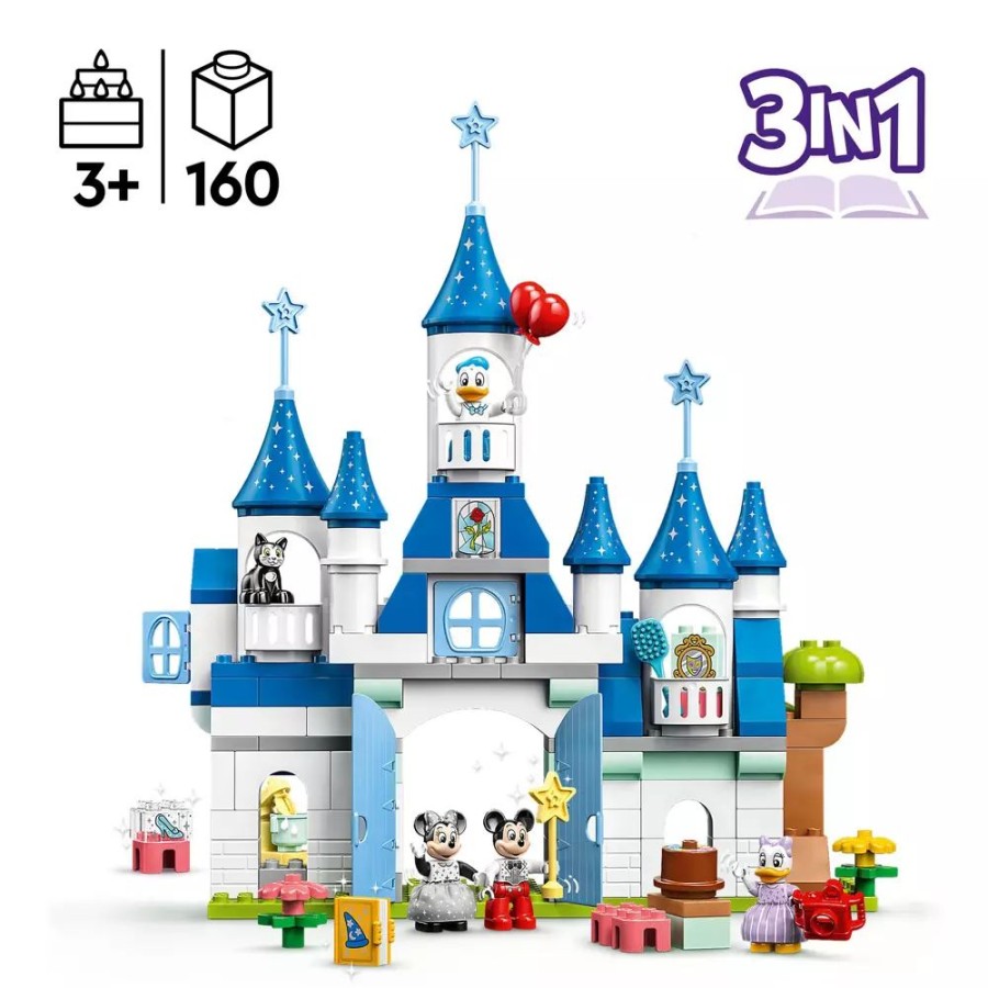 Juguetes Y Disfraces Disney Lego | Lego Duplo Set Juego Infantil Castillo Magico Disney 3 En 1 (Set 10998)