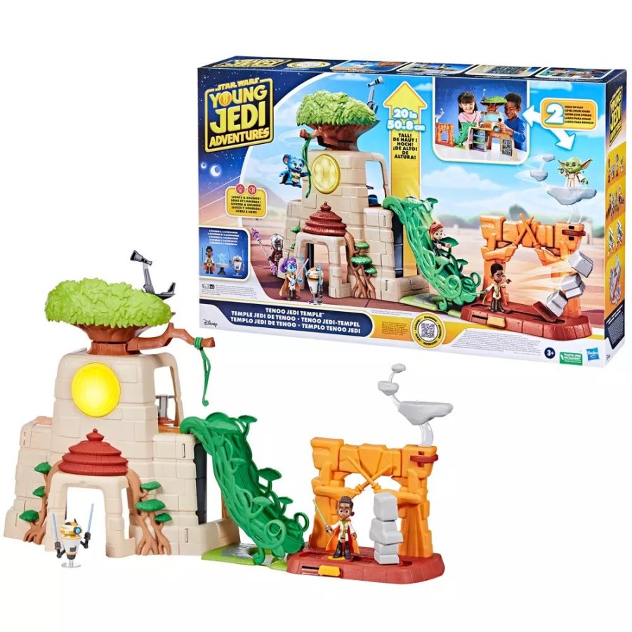 Juguetes Y Disfraces Disney Sets De Figuras | Hasbro Set Juego Con Figuras Accion Templo Jedi Tenoo, Star Wars