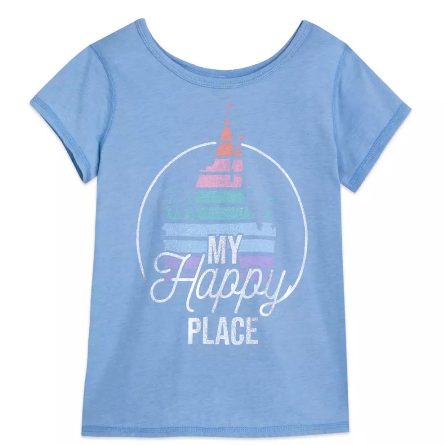 Moda Disney Ropa Para Ninos | Walt Disney World Camiseta Sensorial Infantil, Castillo De Fantasyland, ''My Happy Place''