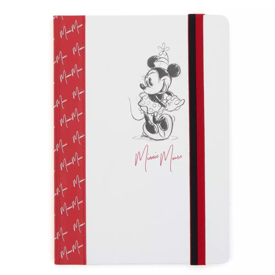 Hogar Disney Cuadernos, Carpetas Y Sets De Escritura | Diario Rojo Y Blanco Minnie Mouse