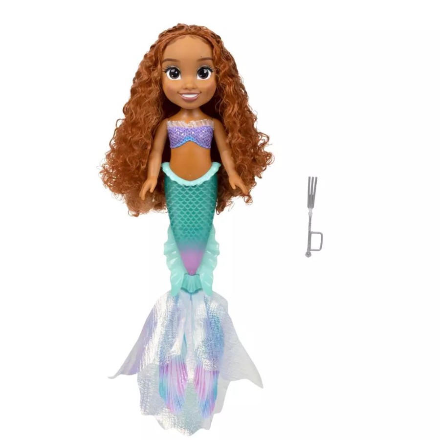 Juguetes Y Disfraces Disney Munecas | Jakks Muneca Grande Ariel Estilo Sirena, La Sirenita (Pelicula Accion Real)