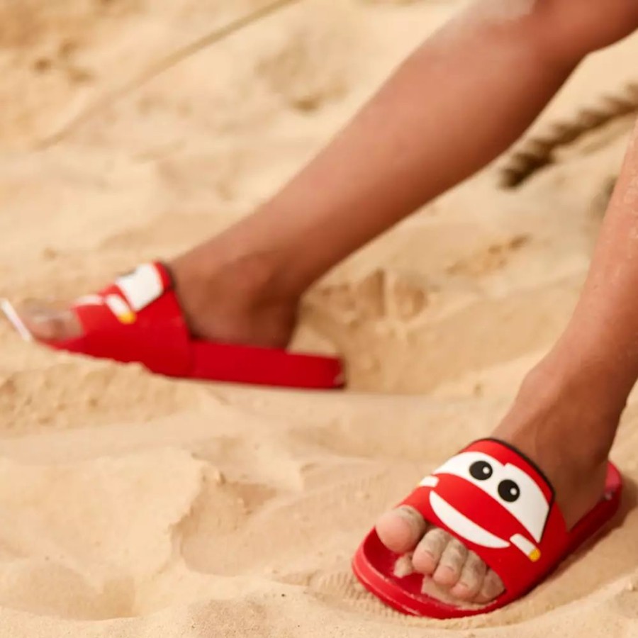 Moda Disney Accesorios Para Ninos | Chanclas Infantiles Rayo Mcqueen, Disney Pixar Cars