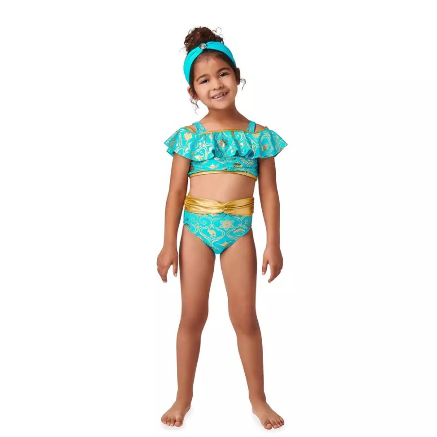 Moda Disney Ropa Para Ninos | Banador Infantil Jasmine, Aladdin (3 Piezas)