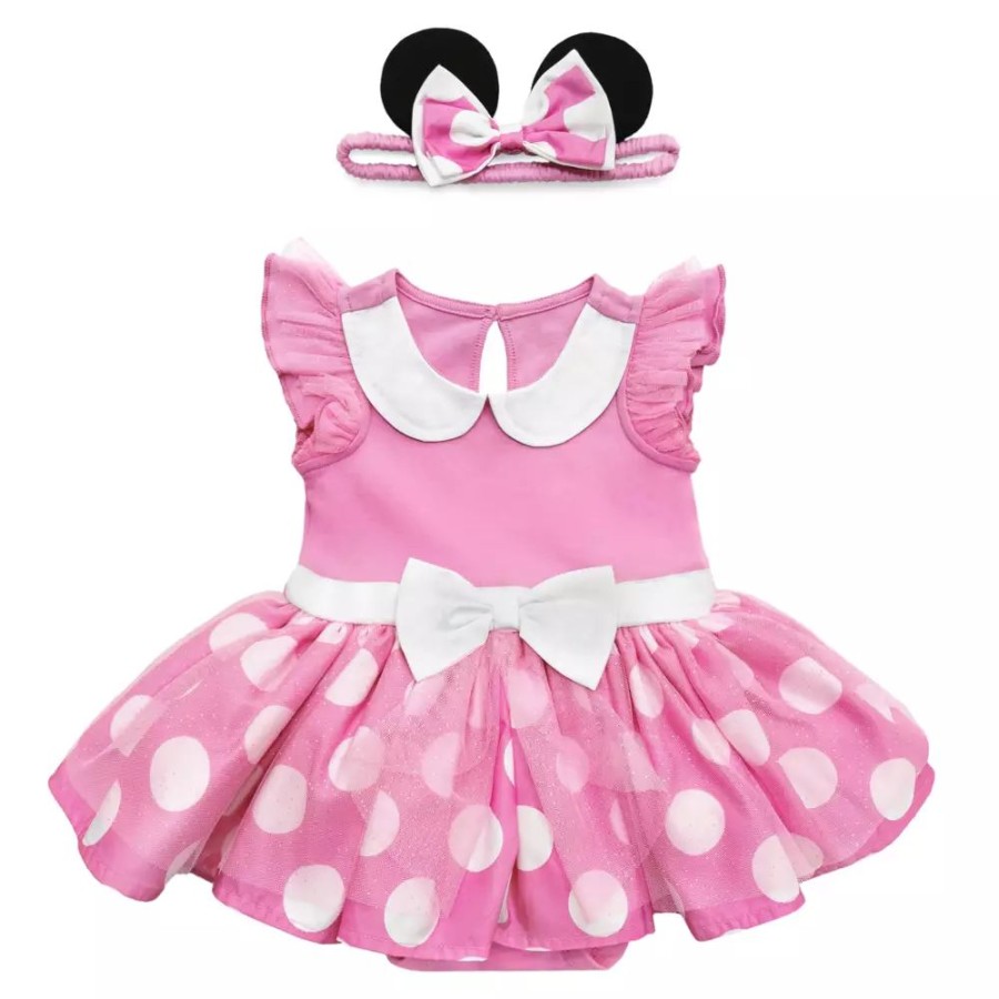 Moda Disney Ropa De Bebe | Disfraz Tipo Body Rosa Minnie Mouse Para Bebe