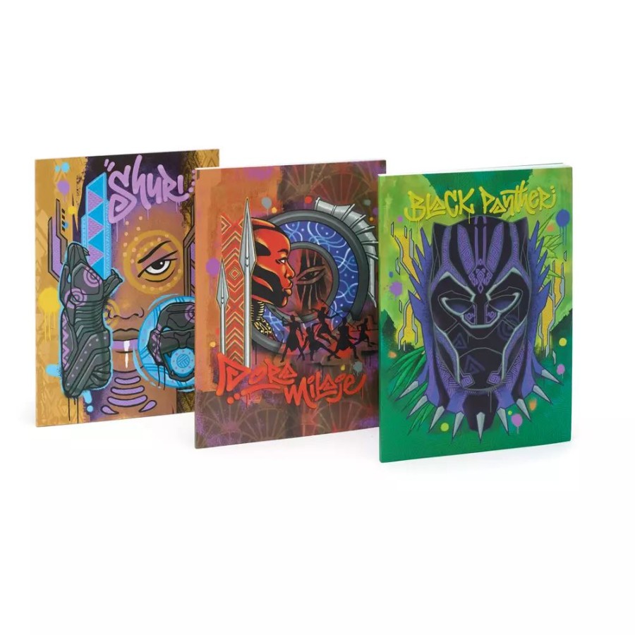 Hogar Disney Cuadernos, Carpetas Y Sets De Escritura | Set Diarios Black Panther: World Of Wakanda, Disney Store