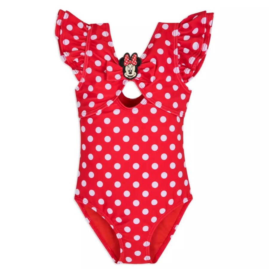 Moda Disney Ropa Para Ninos | Banador Infantil Lunares Minnie Mouse